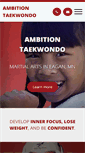 Mobile Screenshot of ambitiontkd.com